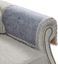 MINJIATEX Couch arm Covers,Non-Slip lace Sofa arm Covers Set of 2 Washable Sofa armrests Covers for Living Room Recliner Chair arm Cover Protectors for Leather Sofa armrest slipcover (GYDF-Grey)
