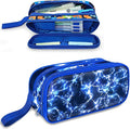 Fitvc Large Pencil Case for Boys,Lightning Boys Pencil Pouch for Kids Teens School,Large Capacity Pen Box Marker Organizer for School
