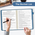SUNEE End of Life Planner - I‘m Dead Now What Planner, Large Print Spiral-Bound Estate Organizer with Tabs for Seniors & Family. Covers Final Wishes, Passwords & Funeral Planning.A4（9"x11.2"), Blue