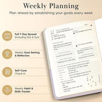 Mantra Planner 2026 Planner, Daily Journal & Gratitude Journal All-In-One with To Do List, Self Care Prompts & Habit Tracker - 5.8 x 8.3 - Evening