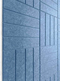 DECORITA Felt Wall Tiles | Large Cork Board Alternative | Aesthetic Felt Bulletin Board for Office, Home & Classroom | Large Cork Boards for Walls Pinboard (12-Pack) | Ocean Blue