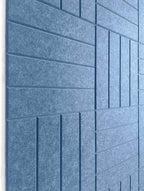 DECORITA Felt Wall Tiles | Large Cork Board Alternative | Aesthetic Felt Bulletin Board for Office, Home & Classroom | Large Cork Boards for Walls Pinboard (12-Pack) | Ocean Blue