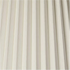 10" Top x 17" Bottom x 14 1/2" High x 14 3/4" Slant Lamp Shade Replacement Large Ivory White Bell Round Traditional Pleated Spider Harp Finial - Springcrest
