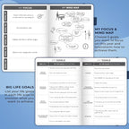 Clever Fox Planner – Undated Weekly & Monthly Planner for Productivity, Time Management & Goals – Organizer Journal – A5 (Mystic Blue)