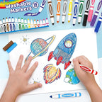 TooyBing Washable Markers Bulk (288 Count), 16 Assorted Colors, Washable Markers for Kids Classroom School, Broad Tip Durable for Back to Classroom Art School Supplies Essentials