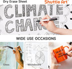 Shuttle Art Dry Erase Markers, 25 Pack Black Magnetic Whiteboard Markers with Erase, Fine Point Dry Erase Markers Perfect for Writing on Dry-Erase Whiteboards Mirrors Glasses for School Office Home