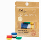 Bullseye Office 24 Round Assorted Color Fridge Magnets, Button Shaped, Small Colorful Magnetic Discs for Kitchen, Cabinet or Classroom, Perfect Whiteboard Supplies for Teachers (Assorted Color)