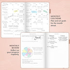 Legend Planner – Weekly & Monthly Life Planner to Hit Your Goals & Live Happier. Organizer Notebook & Productivity Journal. A5 (Rose Gold)