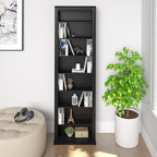 Prepac Narrow Cabinet Media Storage, Slim Barrister Tower, Black