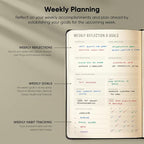 PRODUCTIVITY STORE Pro - Undated, 2026 Planner, 5.8” x 8.3” - The #1 Productivity Planner to Achieve Your 2026 Goals - Planner 2026-2027 - Black - A5