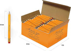 Nikola Works Mini Golf Pencils With Erasers - 192 Count - Classic Pre-Sharpened #2 HB American Pew Pencils Standard Hex Shaped Bulk Pack