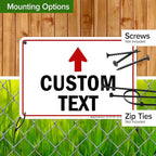 Custom Arrow,Custom Directional Sign, Up Arrow,7x10 Inches, Rust Free .040 Aluminum, Fade Resistant, Made in USA by My Sign Center