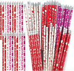 Hdagbnn 72PCS Valentine's Day Pencils,Wooden Heart Pencil with Eraser,Red Heart Pencil,Bullk Pencils for Exchange Gifts,Kids School Rewards Giveways Party Favors