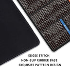 Large Extended Gaming Mouse Pad with Word Excel Office Software Excel Shortcuts PPT Windows,Stitched Edges Non-Slip Waterproof Rubber Base Mouse Pad for Office Desk Pad(27.5X11.8 in)