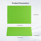 Amantech 12 Pack Acoustic Panels Self Adhesive Sound Proof Foam, High Density Sound Acoustic Panel, 16X12X0.4 Inch 4:3 Rectangle Panels in Home, Office, Reccording Room, Studio, More(Fruit Green)