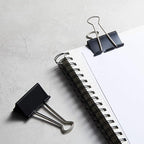 Amazon Basics Sturdy Binder Clips for Office Use, 48 Count (4 Pack of 12), Large, 2 in, Black