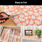 Cooyes Shelf Liner – Premium Non-Adhesive Cabinet & Drawer Liner for Kitchen – Waterproof Shelf Paper with Modern Pattern – Durable EVA Cabinet Mat – Easy to Cut （24" W x 120" L）