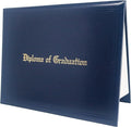 GraduationMall 11"x14" Imprinted Padded Diploma Cover Certificate Holder Navy