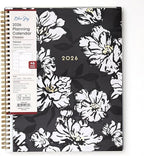 Blue Sky 2026 Weekly and Monthly Planner Calendar, January 2026 - December 2026, 8.5" x 11", Clear Pocket Cover, Laminated Tabs, Durable Twin Wire Binding, Storage Pocket, Baccara Dark