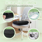 Aurssa Air Fiber Office Chair Cushion - Ergonomic Seat Cushion for Orthopedic Coccyx, Relief Hip & Back Support - Doctor Recommended Cushion for Long Sitting Worker Driver & Handicapped (Dark Gray)