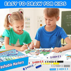 TooyBing Washable Markers Bulk (288 Count), 16 Assorted Colors, Washable Markers for Kids Classroom School, Broad Tip Durable for Back to Classroom Art School Supplies Essentials