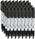 Buecs Black Dry Erase Markers, Low-Odor, 108 Count, Chisel tip, Perfect for Writing on Whiteboards, Dry-Erase Boards, Glass, School Office Supplies