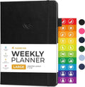 Clever Fox Planner Large – Undated Weekly & Monthly Planner for Productivity, Time Management & Goals – Organizer Journal – 7x10” (Black)