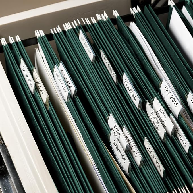 HERKKA Extra Capacity Hanging File Folders, 30 Pack Reinforced Hang Folders with Heavy Duty 3 Inch Expansion, Designed for Bulky Files, Medical Charts, Letter Size, Green