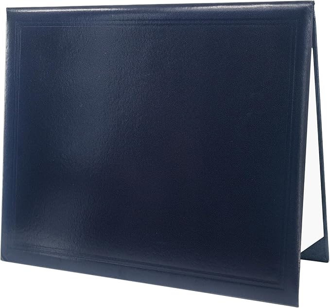 GraduationMall 11"x14" Smooth Padded Diploma Cover Certificate Holder Navy