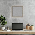 Amanti Art Silver Framed Magnetic Board 14x14 X-Small Vision Board for use with Magnets, 100% Metal Sheet to Display Items as Office Decor or for Home Organization in mudroom, Kitchen or Kids Room