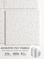 Bumusty Large Felt Bulletin Board 48" x 36" Cork Board Alternative - 6 Pack with 40 Safe Removable Adhesive Tabs, Cork Boards for Walls Cork Board for Home Office Classroom Pin Board (Silvery Gray)