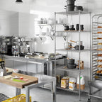 Regal Altair 24" Deep x 30" Wide x 86" Height Wire Shelving Kit | 5-Tier | NSF Commercial Storage Rack Unit