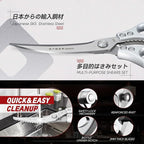 TIVOLI Kitchen Scissors Set Silver,Japanese Stainless Steel Kitchen Shears for Food, Heavy Duty Poultry Shears,Meat Scissors for Chicken Bones,Korean BBQ and Turkey,Ideal Gift