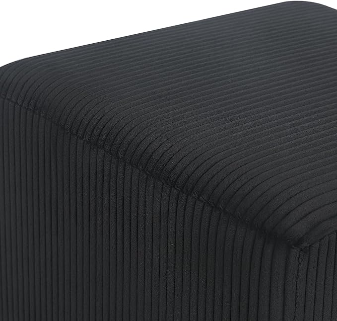 Edeco Ottoman with Square Cube Design, 16 Inch Footstools and Ottomans Small, Large Load Capacity, Square Foot Rest Ottoman for Living Room