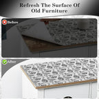 ALIUNI Drawer and Shelf Liner, Non-Slip Kitchen Cabinet Liners Non-Adhesive Thick Strong Grip Waterproof Washable Mats Protect Dresser Shelves Cupboard Bathroom Cabinets, Boho: Floral, 12 in X 10 FT