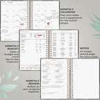 PLANBERRY Large Hourly Schedule Planner Premium – Undated Organizer for Productivity, Time Management & Budget, 8x10.4″ (Onyx Black)