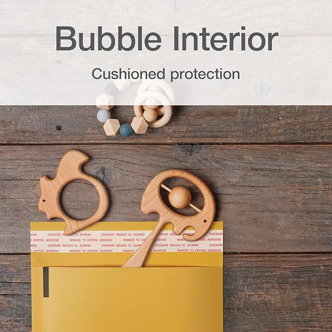 Quality Park Bubble Mailers, 6 x 9 Inch, Kraft Padded Envelopes, Durable Brown Shipping Envelopes, Self Seal Closure, 25 Per Box (QUA95001)