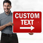 Custom Arrow,Custom Directional Sign, Right Arrow, 18x24 Inches, 3M EGP Reflective, Rust Free .080 Aluminum, Fade Resistant, Made in USA by My Sign Center