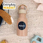 Large Name Labels for Kids (33) - Custom Stickers for Daycare and School Supplies - Durable, Waterproof Stickers for Water Bottles, Lunch Boxes, and More with Unique Designs - Galaxy