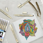 CHARSOCO 01 Micro Pen, Waterproof Archival Ink, 0.25mm Fineliner Ink Pens for Artist Illustration, Sketching, Anime, Manga, Technical Drawing and Scrapbooking, Fine Point Pen with 24 Colors