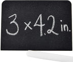 Juvale Metal Tabletop Chalkboard Signs - Galvanized Iron Metal Chalk Signs - Buffet Chalk Board Table Tent & Menu Stand - Counter Displays & Display Stand - 3"x 4.2", Black, Pack of 8