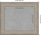 Amanti Art Silver Framed Magnetic Board 21x25 Small Vision Board for use with Magnets, 100% Metal Sheet to Display Items as Office Decor or for Home Organization in mudroom, Kitchen or Kids Room