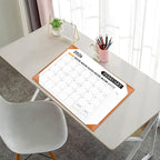 Large Desk Calendar 2026, Calendar with Desk Protecting Pad, 2026 Desk Calendar Large 22x17, Runs From January 2026 to June 2027 18 Months, Big Desktop Calendar for Family Classroom and Office(Brown)
