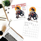 Graphique 2026 Saturday Evening Post Mini Wall Calendar | 7” x 7” | Thick Paper | Home & Office Organizer | Large Monthly Grid | 3 Languages & Marked Holidays | 4 Month Preview Page for 2027