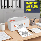 L LIKED 16 Rolls 4" x 6" Direct Blank Thermal Shipping Labels with 450 per Roll - Compatible with Zebra 2844 ZP-450 ZP-500 ZP-505 (16 Rolls - 7200 Labels)