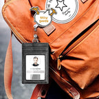 Badge Reel Retractable with ID Clip Goose Badge Reel Holder Funny Cute Acrylic Badge Accessories for Nurse Office Worker Teacher Students Woman Men