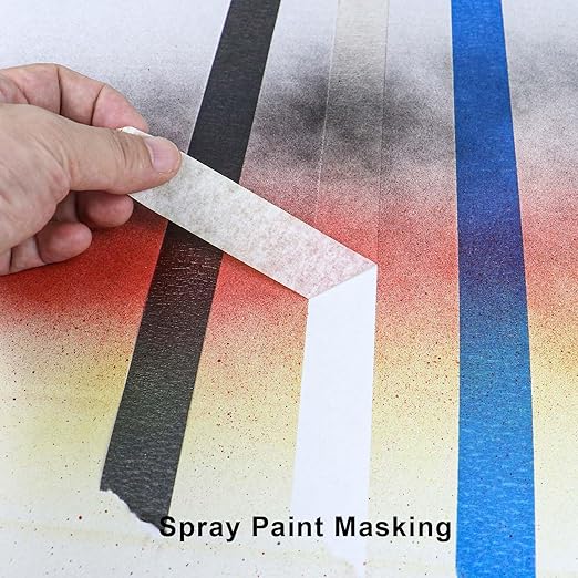 DOAY 3 Pack White Painters Tape - Masking Tape 1 Inch Wide - Multi-Surface, Smart Adhesion, Indoor & Outdoor - 270FT Total - Paint Tape for Artist, DIY, Labeling, Art, Car, General Purpose (#3910)