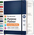 Roterunner Purpose Planner Notebook B5 7.5”x9.8” Undated Planner 2026 Daily Weekly and Monthly Productivity Goal Setting Tool for Work Home ADHD Planner for Adults Self Care Journal