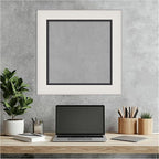 Amanti Art Silver Framed Magnetic Board 22x22 Small Vision Board for use with Magnets, 100% Metal Sheet to Display Items as Office Decor or for Home Organization in mudroom, Kitchen or Kids Room
