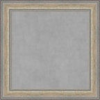 Amanti Art Silver Framed Magnetic Board 25x25 Medium Vision Board for use with Magnets, 100% Metal Sheet to Display Items as Office Decor or for Home Organization in mudroom, Kitchen or Kids Room